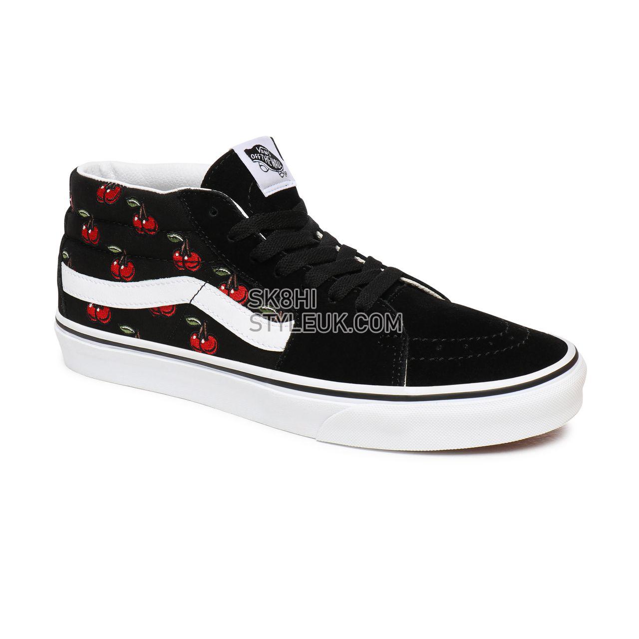 Vans Cherries Sk8-Mid Black Classic Mens Womens - (Cherries) Black VN0A3WM3L6M Shoes