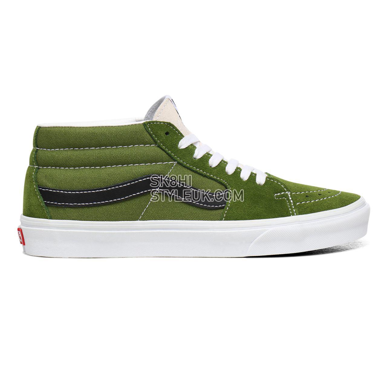 Vans Retro Sport Sk8-Mid Green Classic Mens Womens - (Retro Sport) Calla Green/True White VN0A3WM3WZ6 Shoes