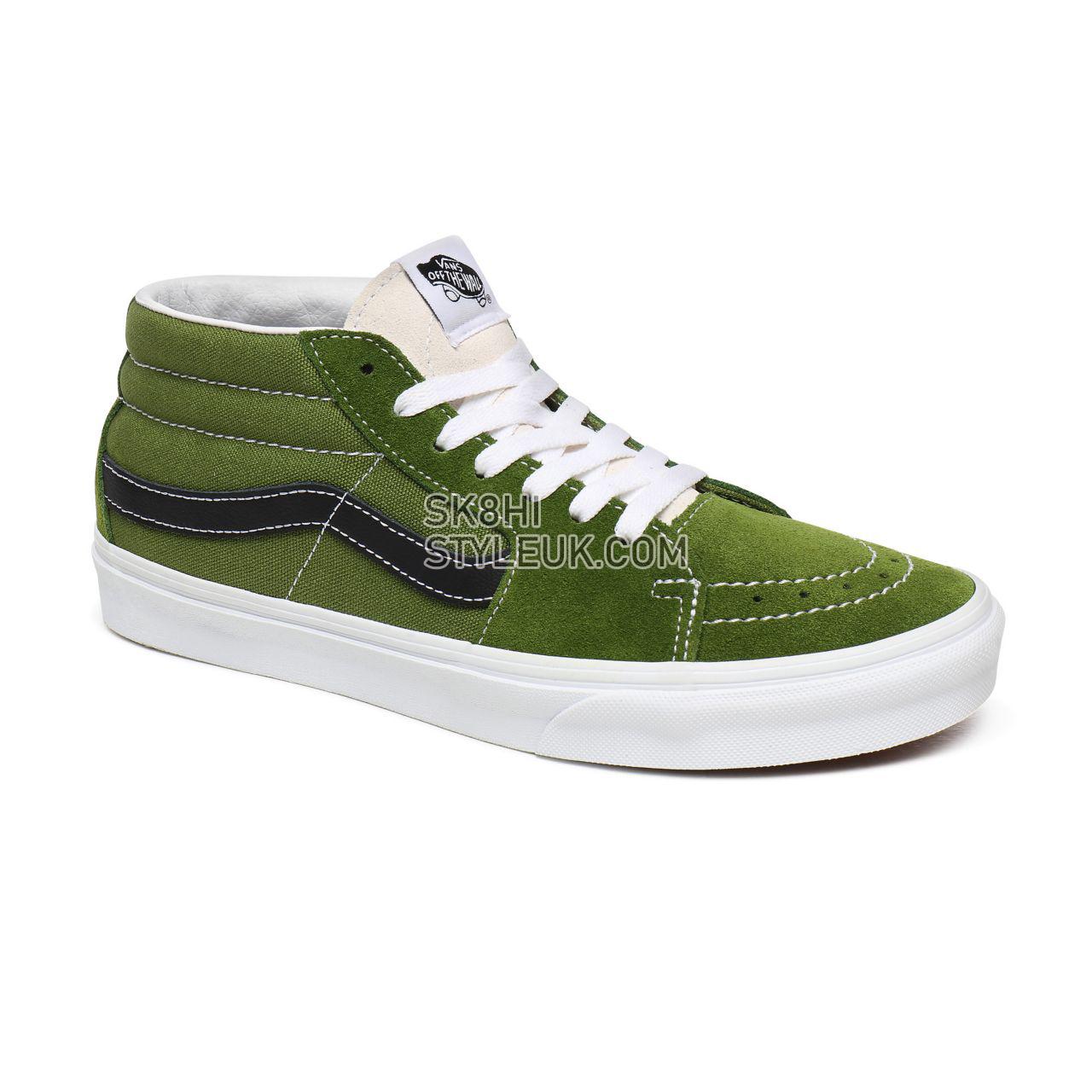 Vans Retro Sport Sk8-Mid Green Classic Mens Womens - (Retro Sport) Calla Green/True White VN0A3WM3WZ6 Shoes