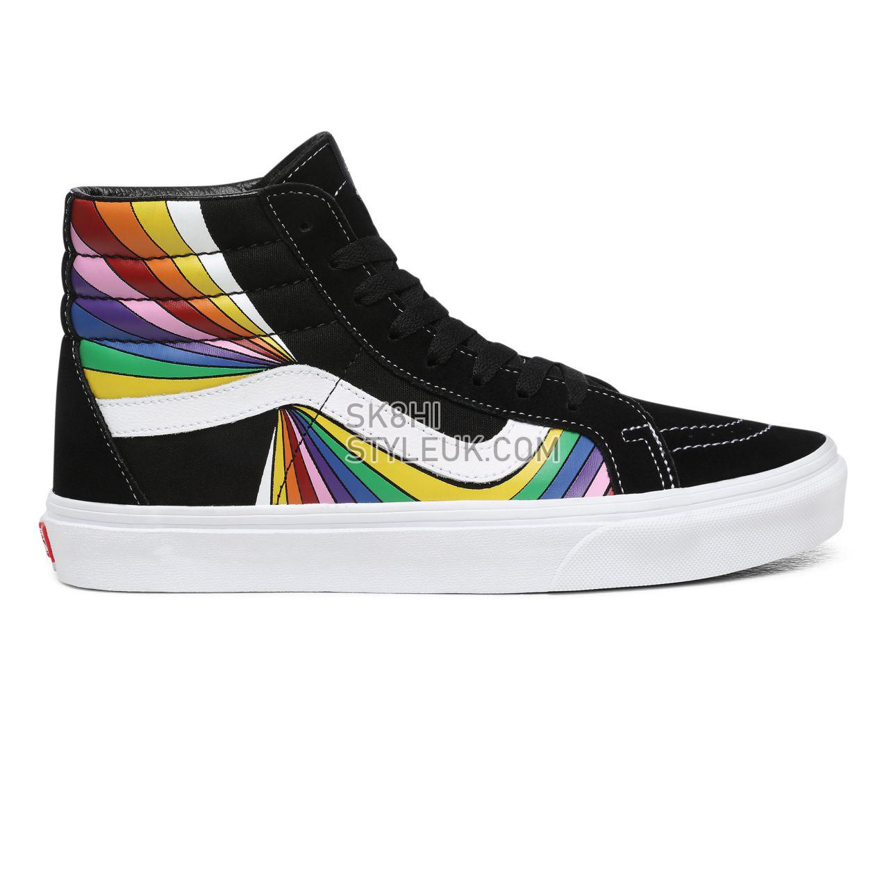 Vans Refract Sk8-Hi Reissue Multicolour Classic Mens Womens - (Refract) Black/True White/Multi VN0A4U3DWN7 Shoes