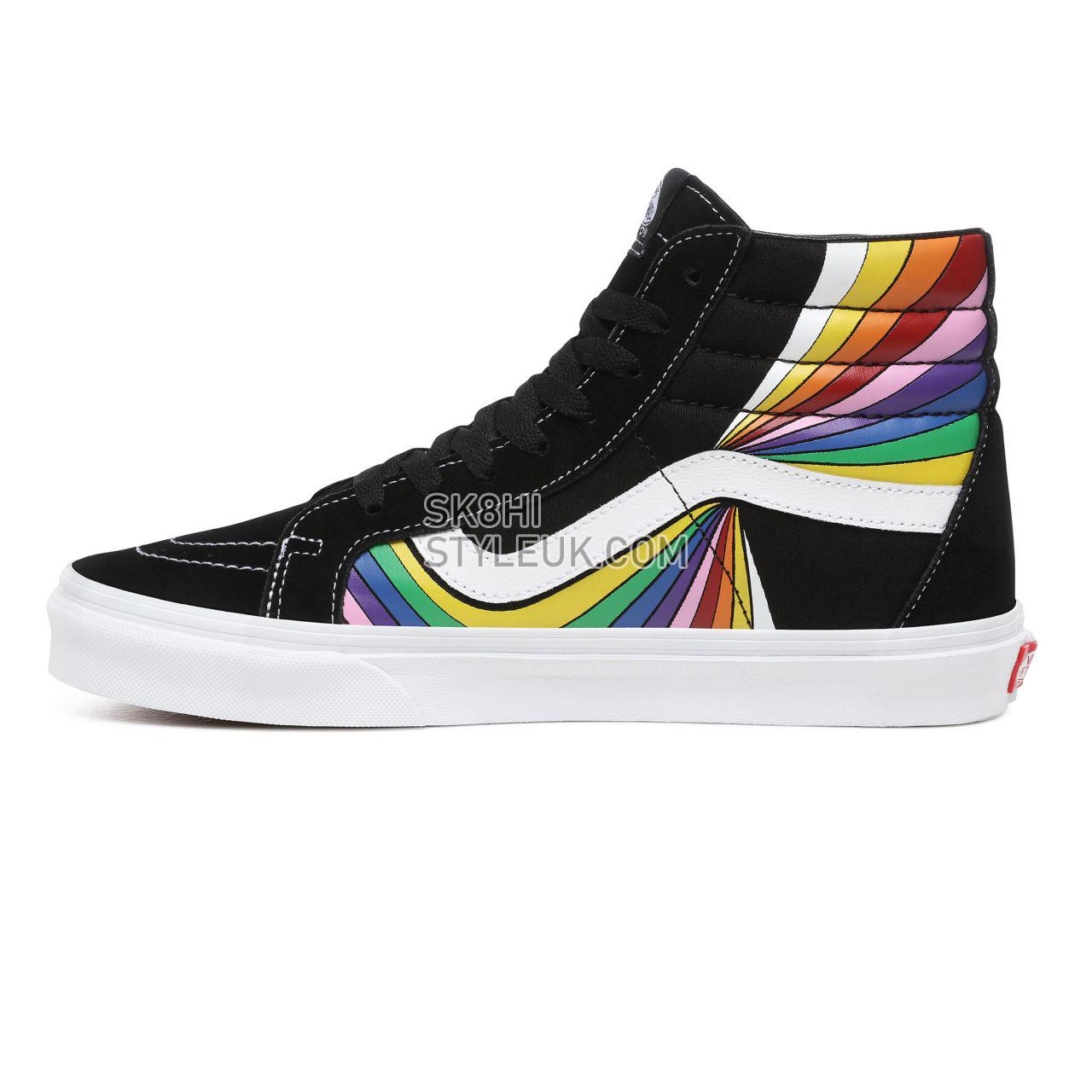 Vans Refract Sk8-Hi Reissue Multicolour Classic Mens Womens - (Refract) Black/True White/Multi VN0A4U3DWN7 Shoes