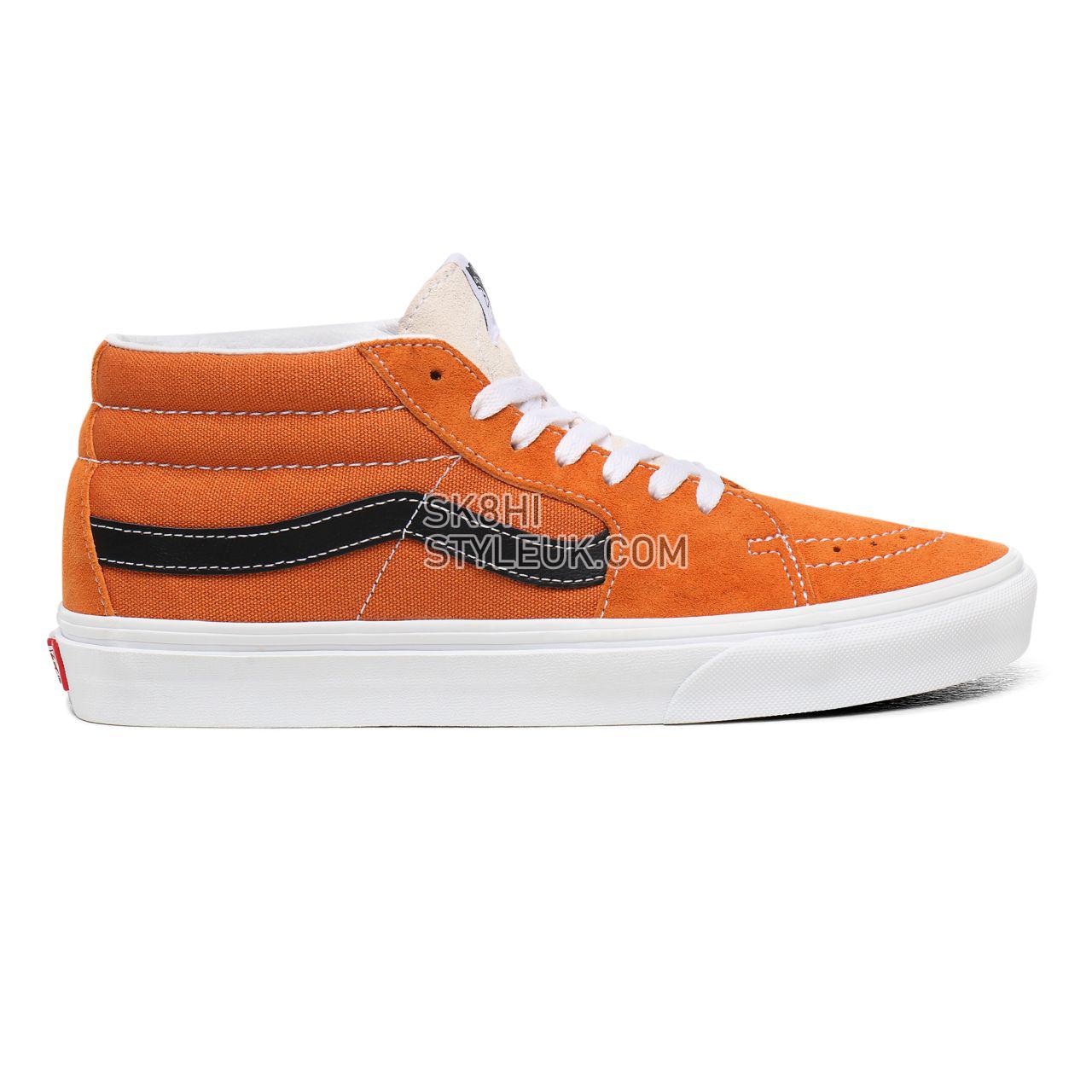 Vans Retro Sport Sk8-Mid Orange Classic Mens Womens - (Retro Sport) Apricot Buff/True White VN0A3WM3WZ5 Shoes