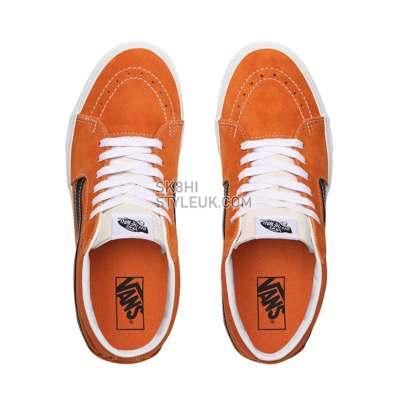 Vans Retro Sport Sk8-Mid Orange Classic Mens Womens - (Retro Sport) Apricot Buff/True White VN0A3WM3WZ5 Shoes