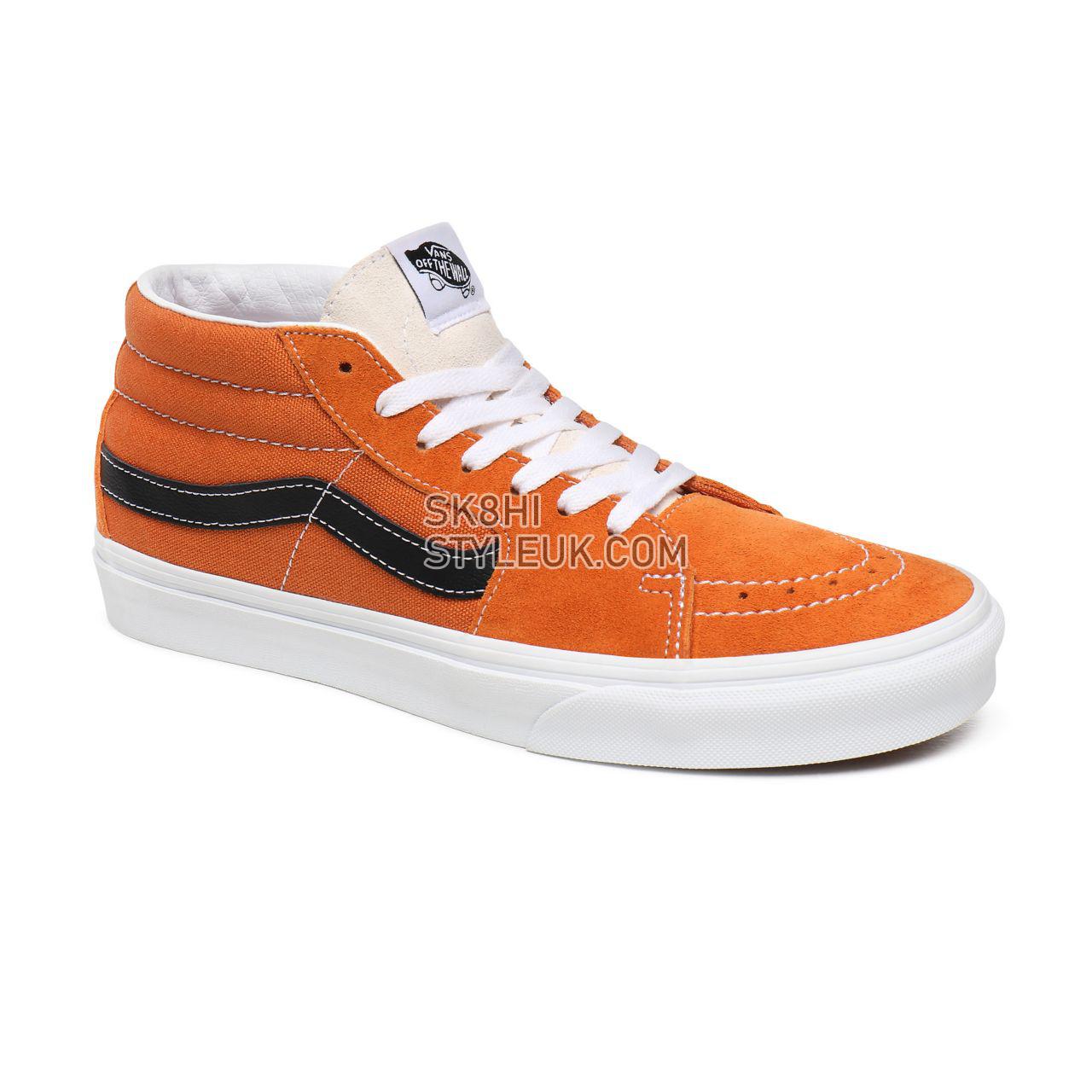 Vans Retro Sport Sk8-Mid Orange Classic Mens Womens - (Retro Sport) Apricot Buff/True White VN0A3WM3WZ5 Shoes