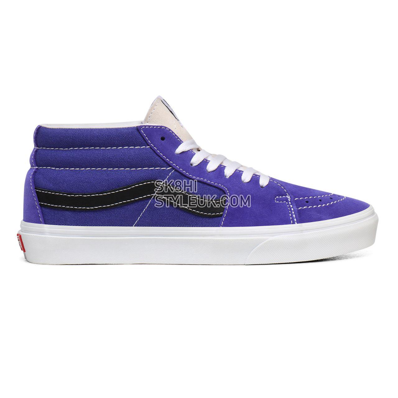 Vans Retro Sport Sk8-Mid Purple Classic Mens Womens - (Retro Sport) Royal Blue/True White VN0A3WM3WZ9 Shoes