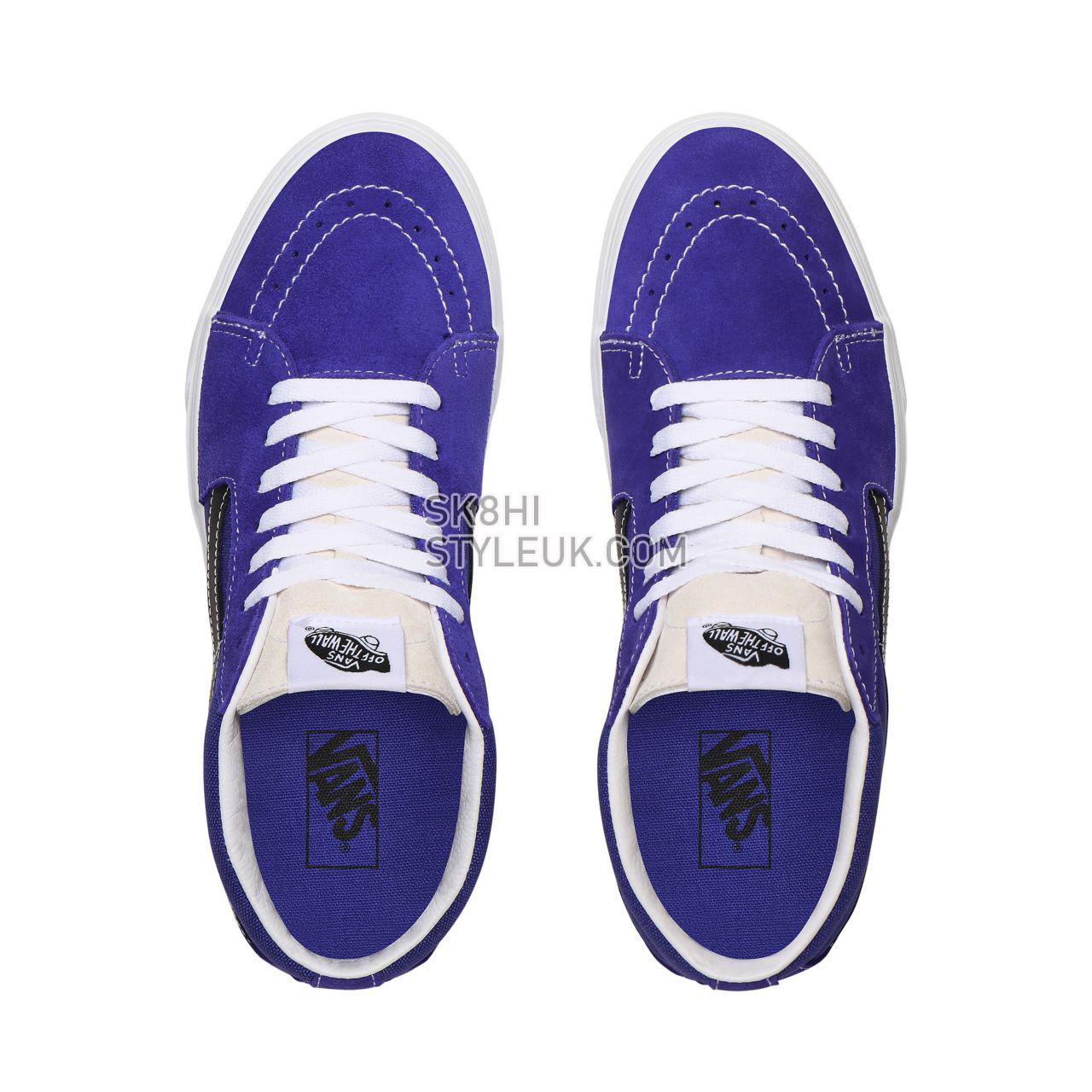 Vans Retro Sport Sk8-Mid Purple Classic Mens Womens - (Retro Sport) Royal Blue/True White VN0A3WM3WZ9 Shoes