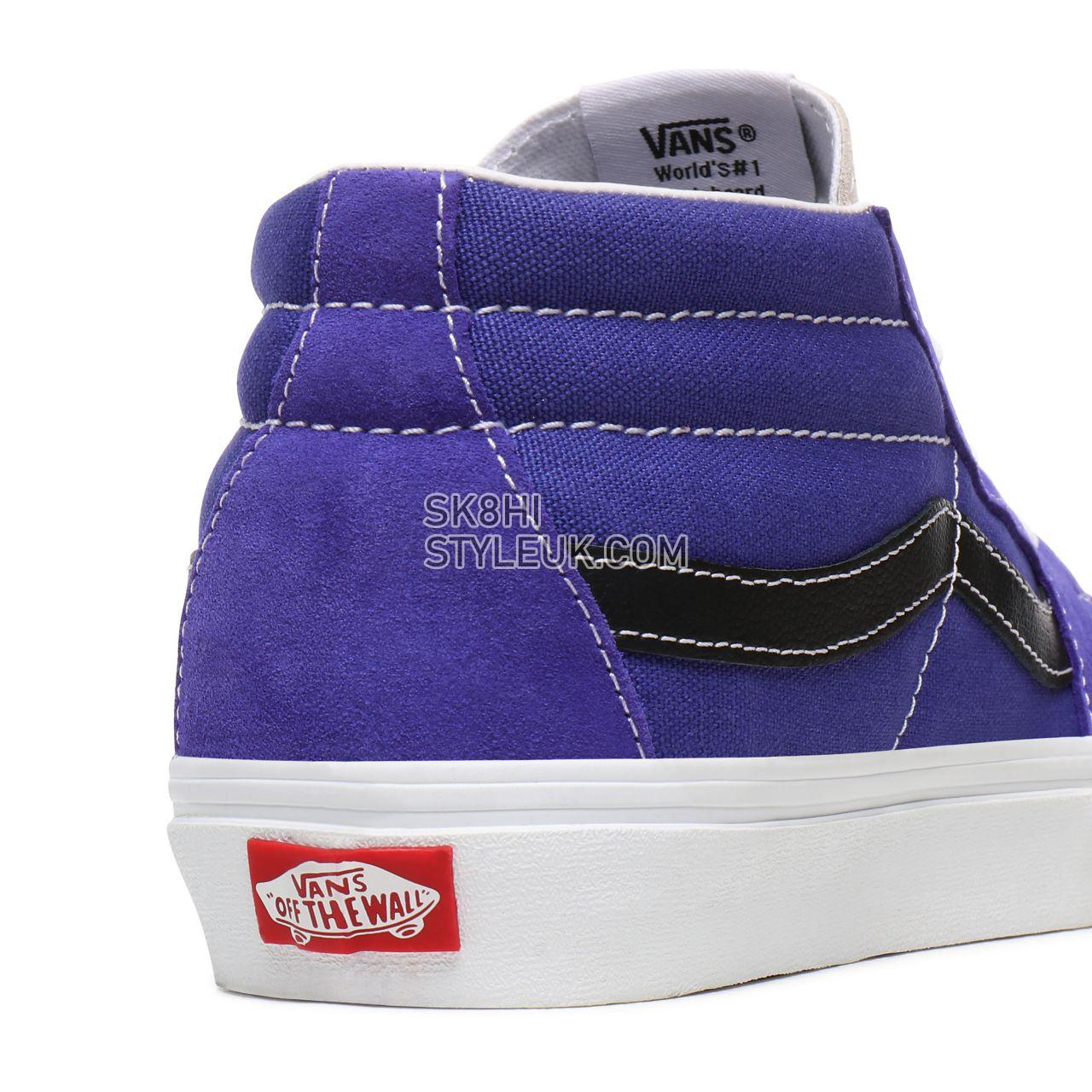 Vans Retro Sport Sk8-Mid Purple Classic Mens Womens - (Retro Sport) Royal Blue/True White VN0A3WM3WZ9 Shoes