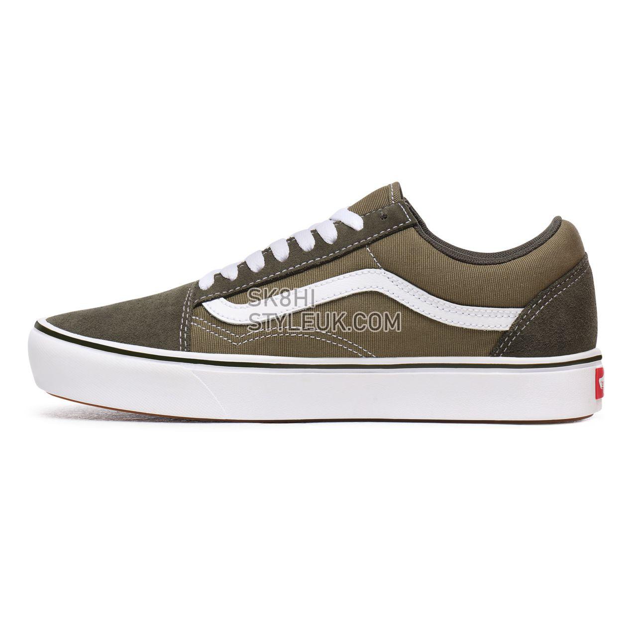 Vans Suede and Textile ComfyCush Old Skool Green Classic Mens Womens - (Suede/Textile) Grape Lead/Lizard VN0A3WMAWX3 Shoes