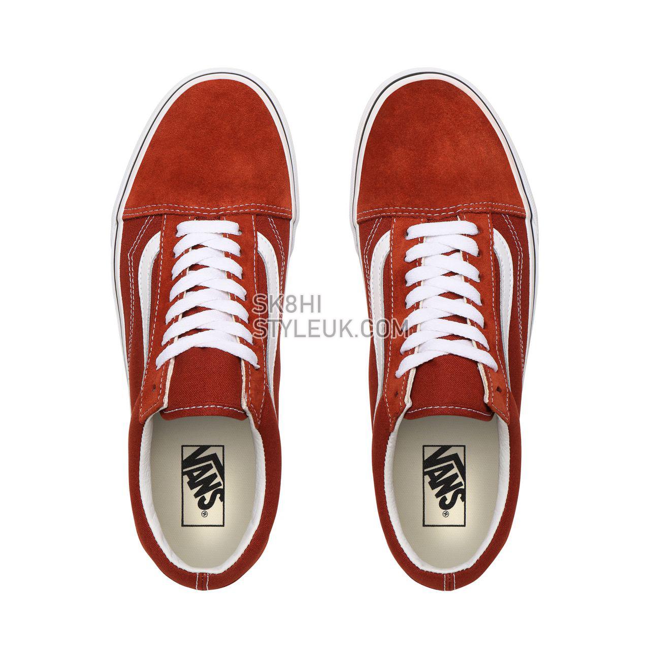 Vans Old Skool Red Classic Mens Womens - Picante/True White VN0A4U3BWK8 Shoes