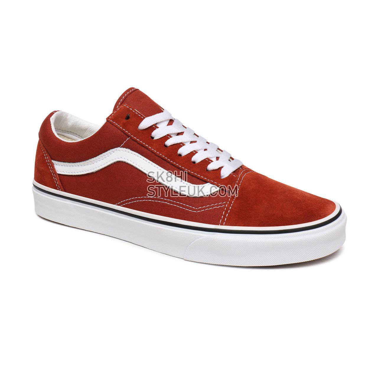 Vans Old Skool Red Classic Mens Womens - Picante/True White VN0A4U3BWK8 Shoes