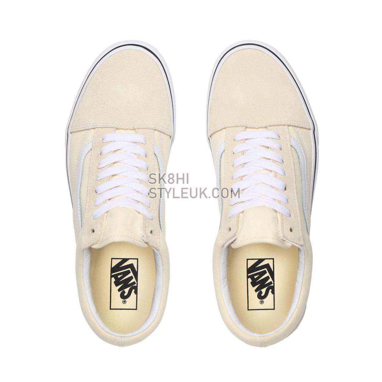 Vans Old Skool White Classic Mens Womens - Classic White/True White VN0A4U3BFRL Shoes