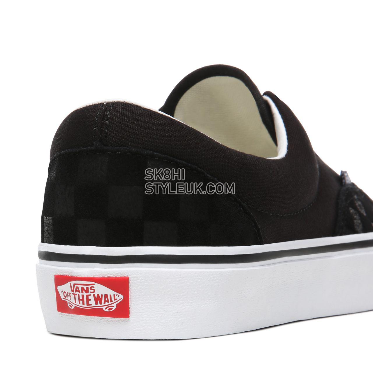 Vans Deboss Checkerboard Era Black Classic Mens Womens - (Deboss Checkerboard) Black/True White VN0A4U39WYU Shoes