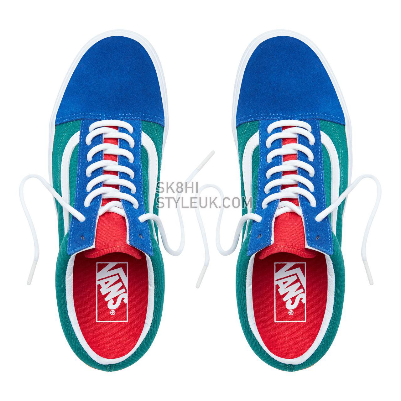 Vans Yacht Club Old Skool Multicolour Classic Mens Womens - (Vans Yacht Club) Blue/Green/Yellow VN0A38G1R1Q Shoes