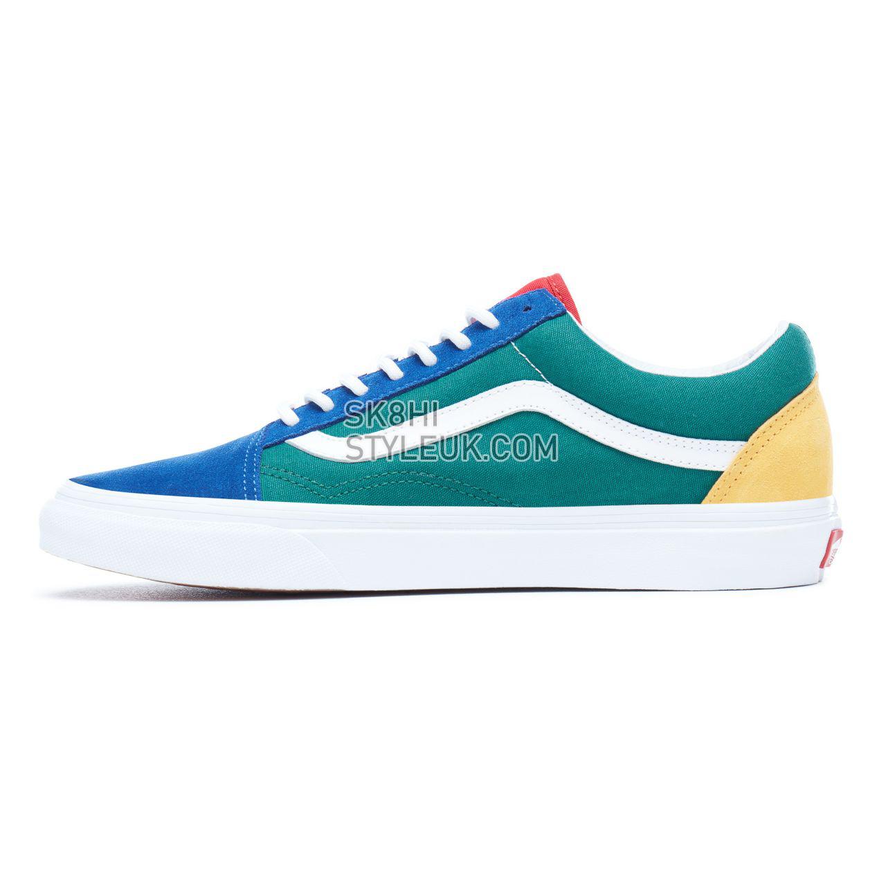 Vans Yacht Club Old Skool Multicolour Classic Mens Womens - (Vans Yacht Club) Blue/Green/Yellow VN0A38G1R1Q Shoes