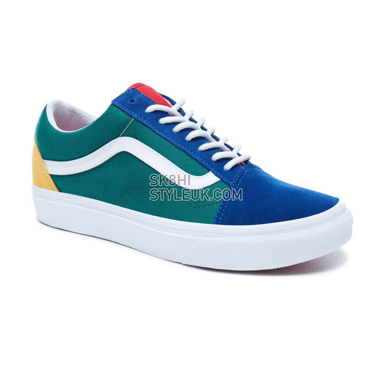 Vans Yacht Club Old Skool Multicolour Classic Mens Womens - (Vans Yacht Club) Blue/Green/Yellow VN0A38G1R1Q Shoes