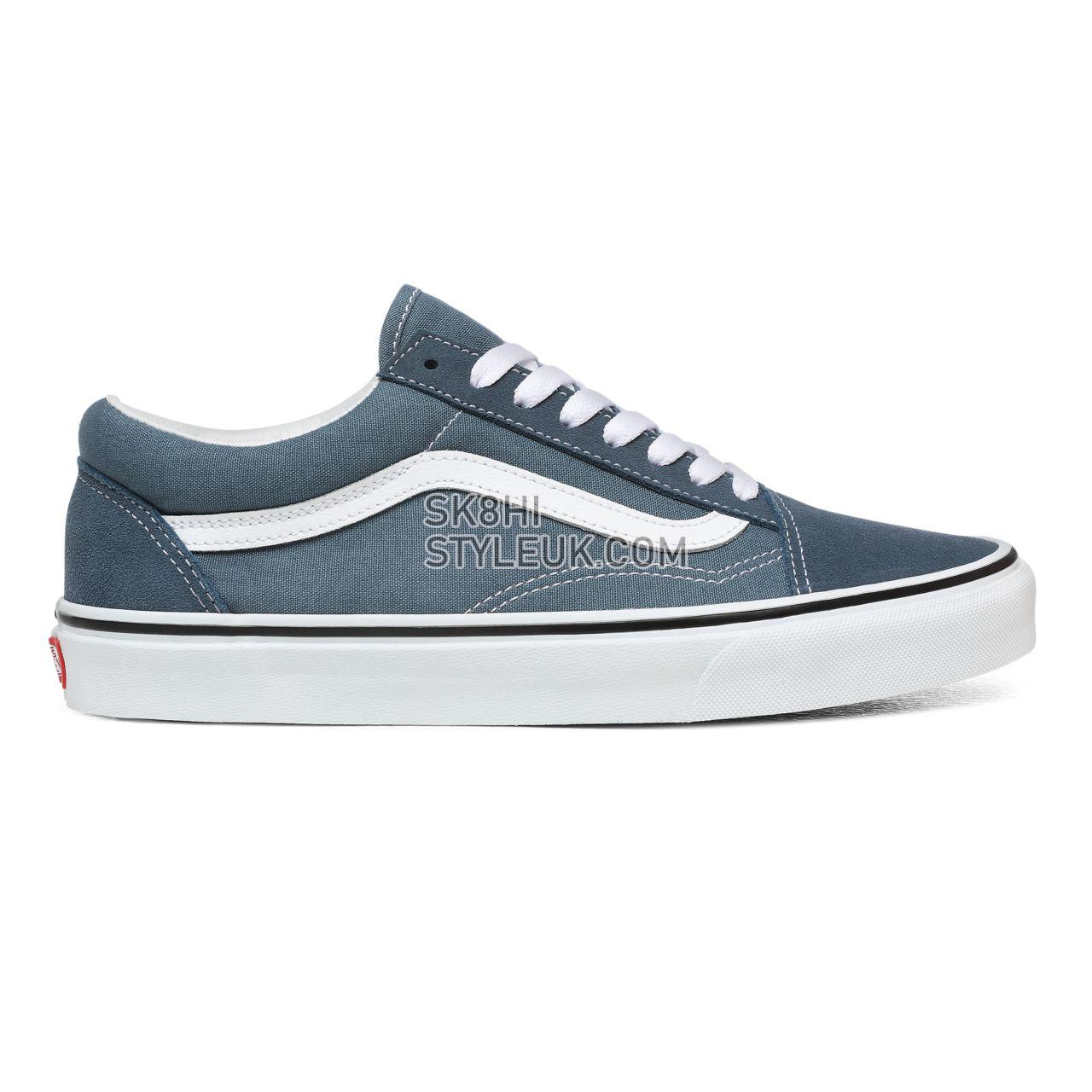 Vans Old Skool Blue Classic Mens Womens - Blue Mirage/True White VN0A4U3BX17 Shoes