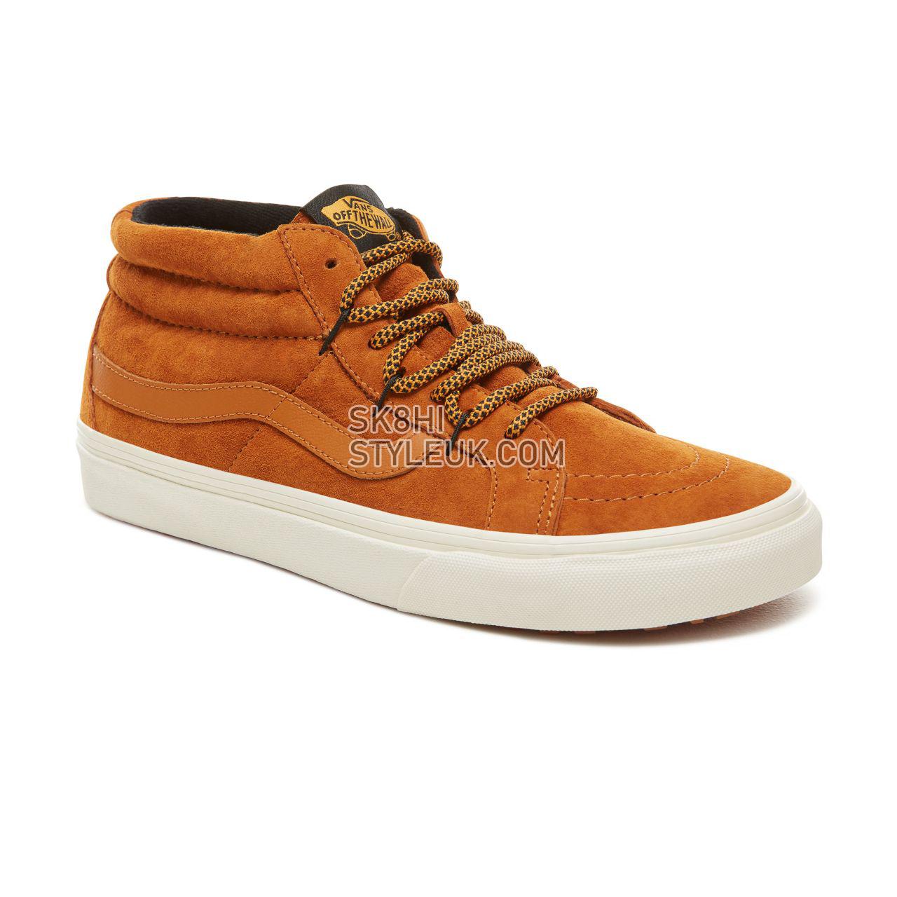 Vans Sk8-Mid Reissue Ghillie MTE Classic Mens Womens - (Mte) Sudan Brown/Marshmallow VA3TKQUCS Shoes