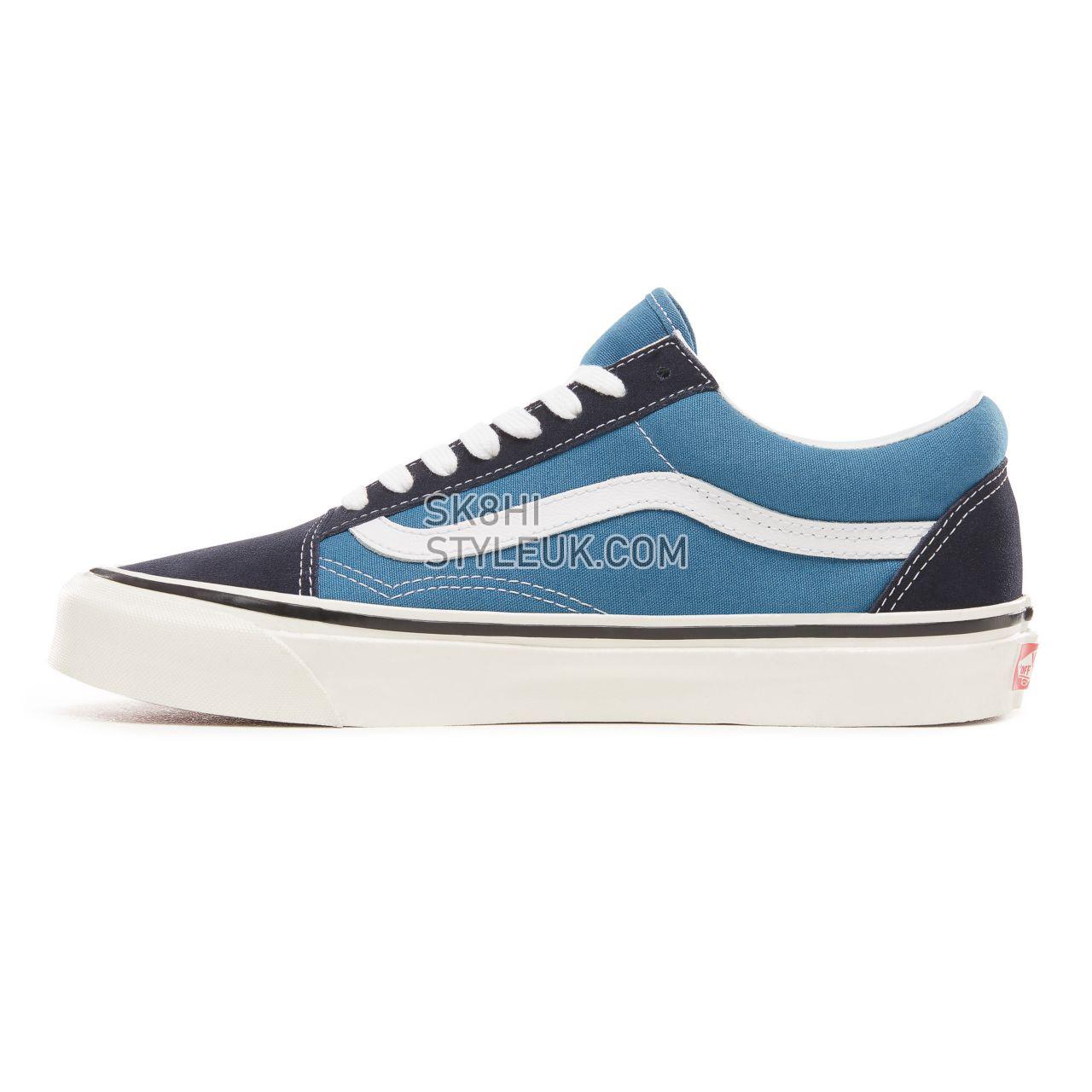 Vans Anaheim Factory Old Skool 36 DX Blue Classic Mens Womens - (Anaheim Factory) Og Navy/Og Stv Navy VN0A38G2SU0 Shoes