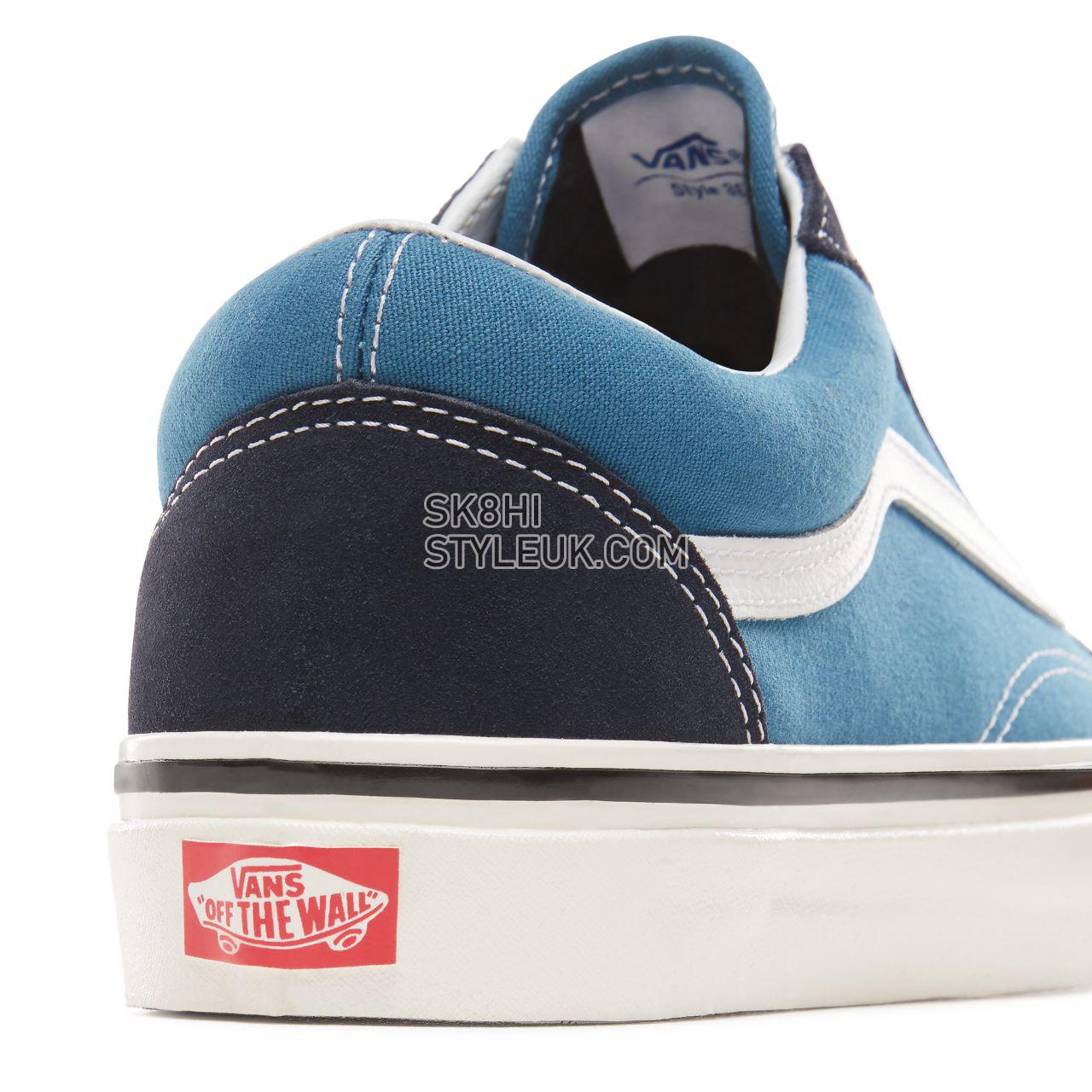 Vans Anaheim Factory Old Skool 36 DX Blue Classic Mens Womens - (Anaheim Factory) Og Navy/Og Stv Navy VN0A38G2SU0 Shoes