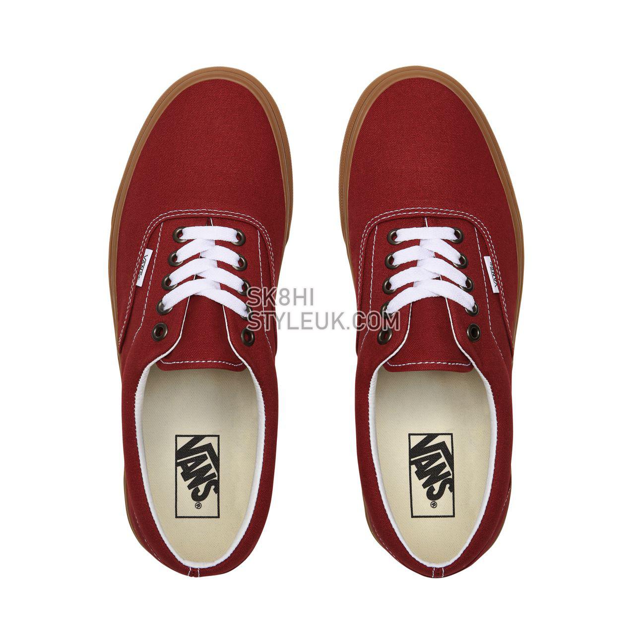 Vans Gum Era Red Classic Mens Womens - (Gum) Rosewood/True White VN0A4U39WZ0 Shoes