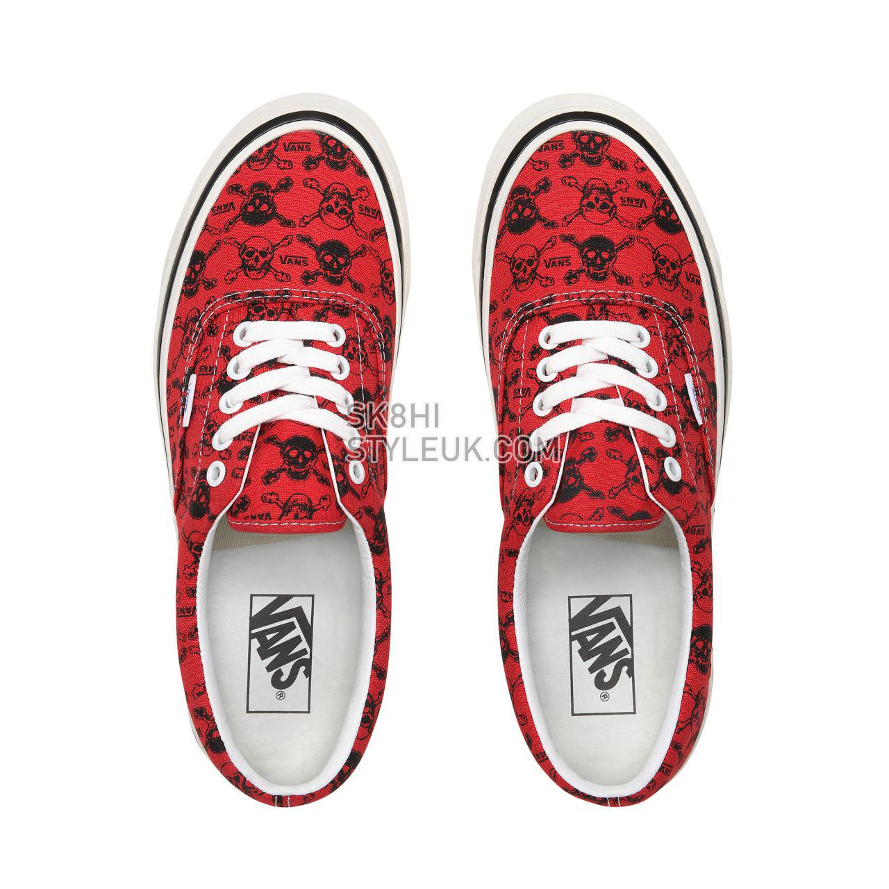 Vans Anaheim Factory Era 95 DX Red Classic Mens Womens - (Anaheim Factory) Og Skulls/Og Red/Og Black VN0A2RR1X7Z Shoes