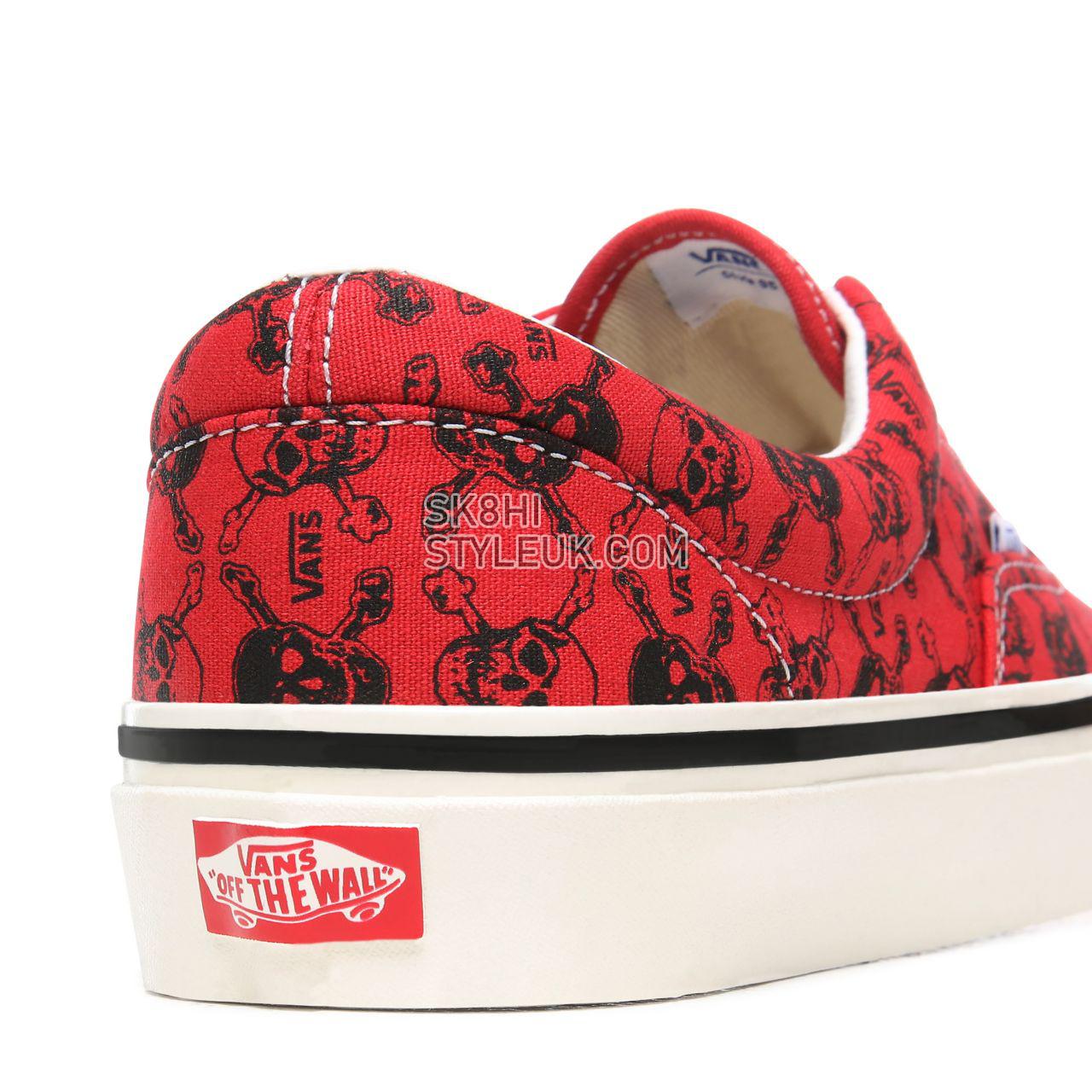 Vans Anaheim Factory Era 95 DX Red Classic Mens Womens - (Anaheim Factory) Og Skulls/Og Red/Og Black VN0A2RR1X7Z Shoes