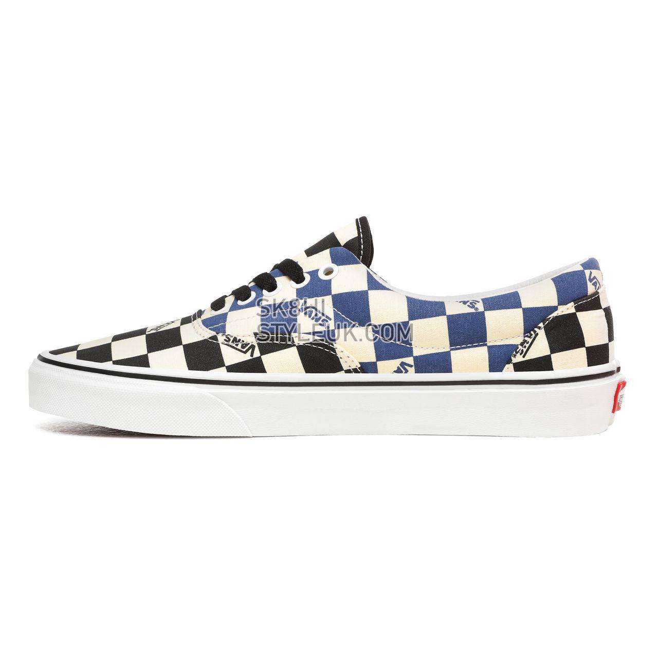 Vans Big Check Era Blue Classic Mens Womens - (Big Check) Black/Navy VN0A4U39WRT Shoes