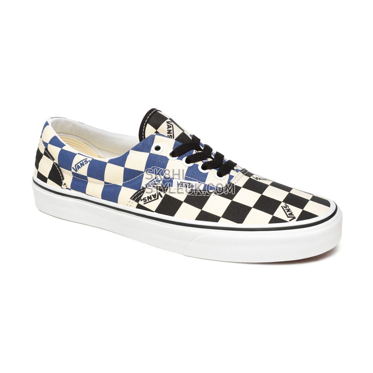 Vans Big Check Era Blue Classic Mens Womens - (Big Check) Black/Navy VN0A4U39WRT Shoes