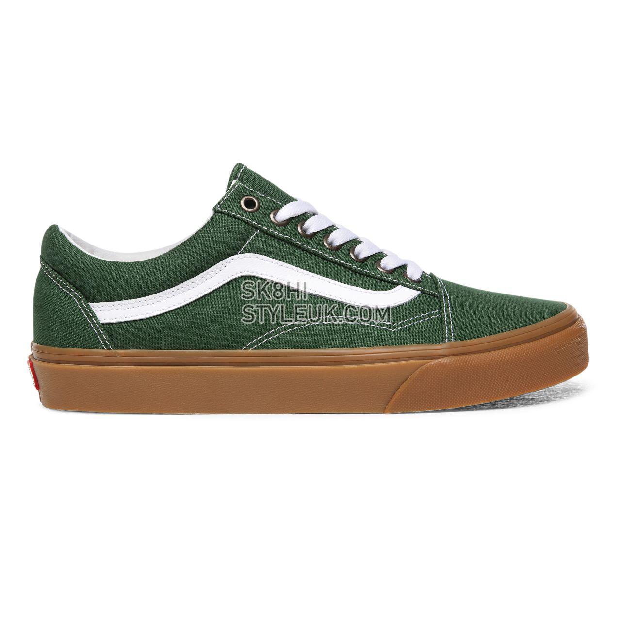 Vans Gum Old Skool Green Classic Mens Womens - (Gum) Greener Pastures/True White VN0A4U3BWYY Shoes