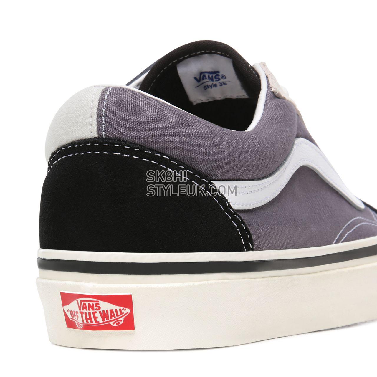 Vans Anaheim Factory Old Skool 36 DX Grey Classic Mens Womens - (Anaheim Factory) Og Black/Og Gray/Og White VN0A38G2XFI Shoes