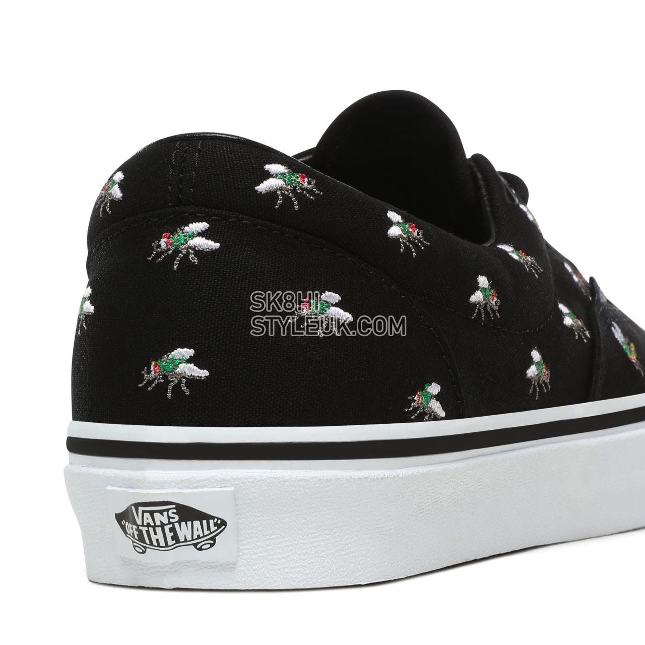 Vans Trap Fly Era Black Classic Mens Womens - (Trap Fly) Black/True White VN0A4U39WZW Shoes