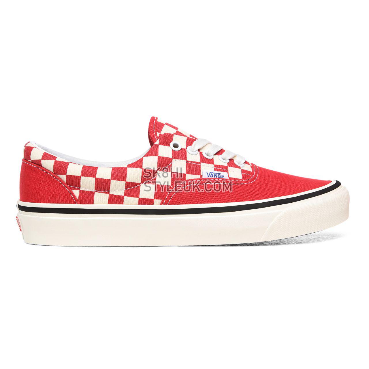 Vans Anaheim Factory Era 95 DX Red Classic Mens Womens - (Anaheim Factory) Og Red/Og White/Check VN0A2RR1X7X Shoes