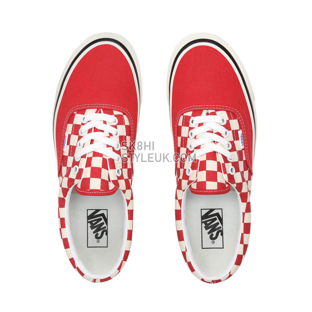 Vans Anaheim Factory Era 95 DX Red Classic Mens Womens - (Anaheim Factory) Og Red/Og White/Check VN0A2RR1X7X Shoes