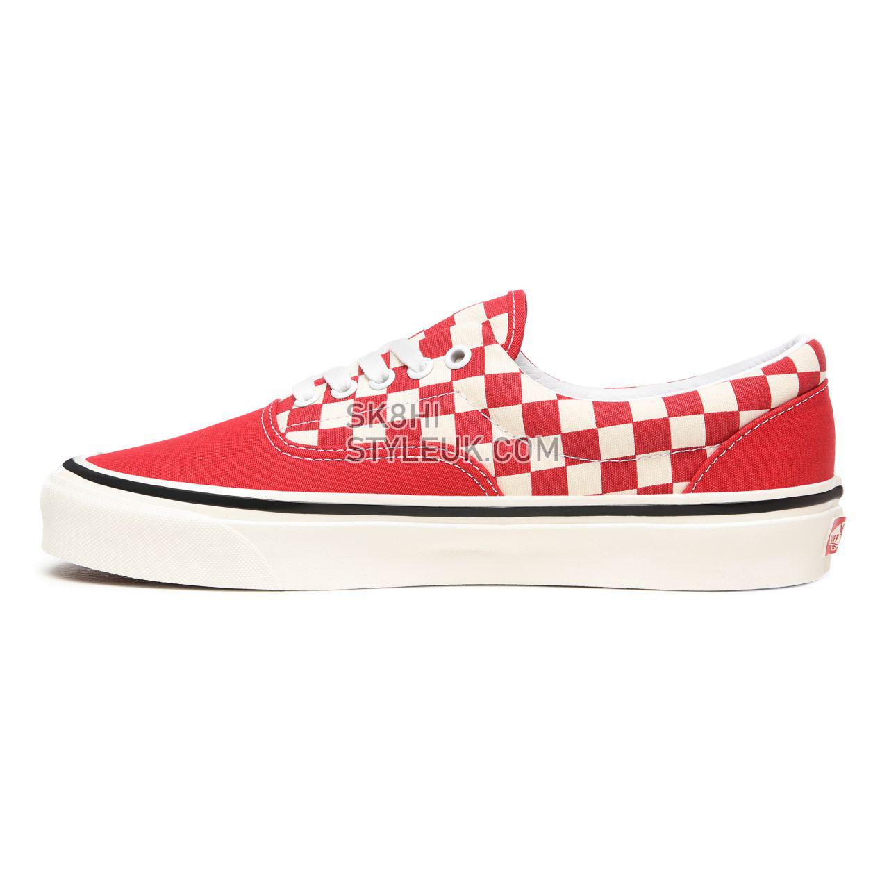 Vans Anaheim Factory Era 95 DX Red Classic Mens Womens - (Anaheim Factory) Og Red/Og White/Check VN0A2RR1X7X Shoes