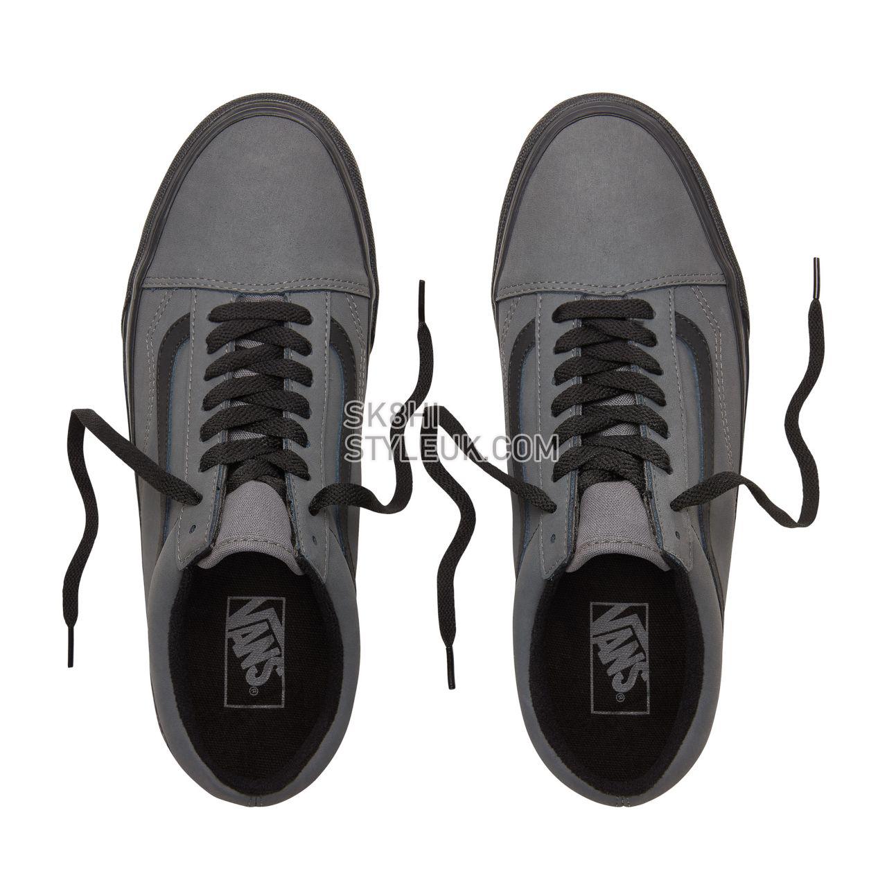 Vans Vansbuck Old Skool Classic Mens Womens - (Vansbuck) Pewter/Black VN0A38G1UMJ Shoes