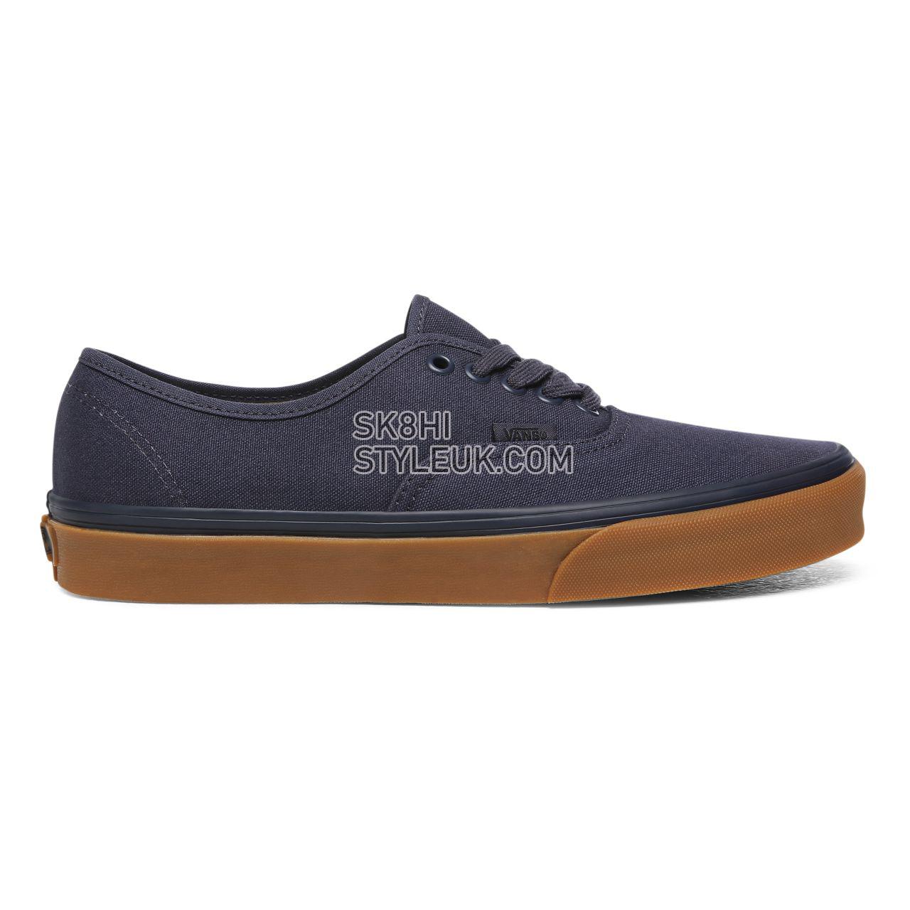 Vans 12 oz Canvas Authentic Navy Classic Mens Womens - (12 Oz Canvas) Parisian Night/Gum VN0A2Z5IWM9 Shoes