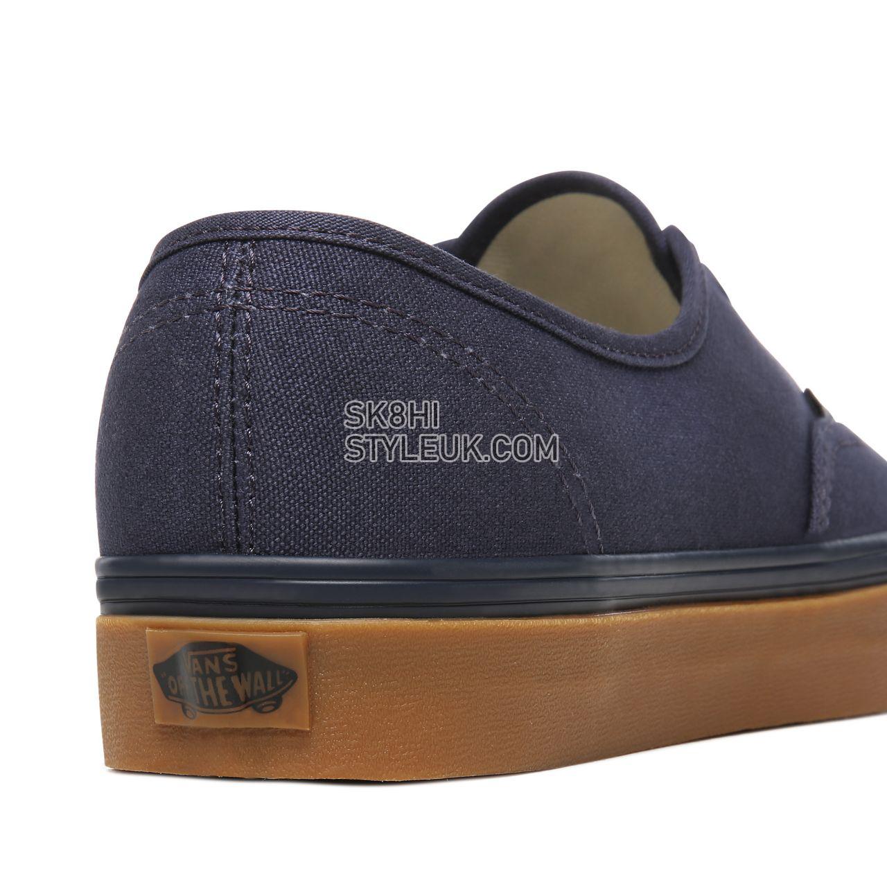 Vans 12 oz Canvas Authentic Navy Classic Mens Womens - (12 Oz Canvas) Parisian Night/Gum VN0A2Z5IWM9 Shoes