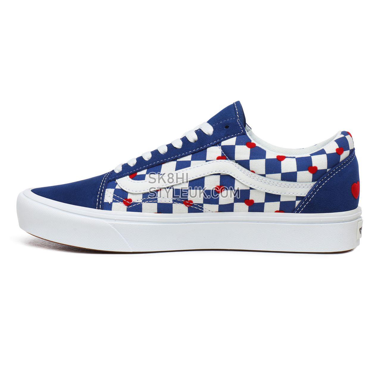 Vans x Autism Awareness ComfyCush Old Skool Blue Classic Mens Womens - (Autism Awareness) Vans Heart/True Blue VN0A3WMAWI4 Shoes