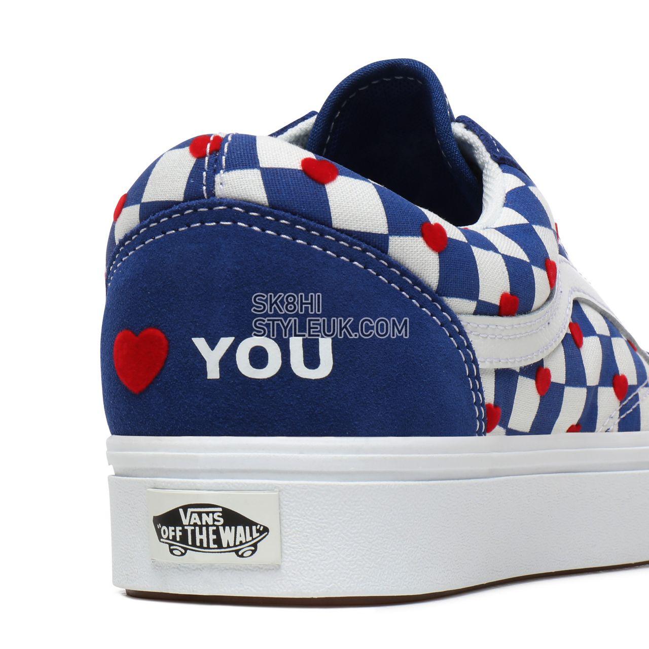 Vans x Autism Awareness ComfyCush Old Skool Blue Classic Mens Womens - (Autism Awareness) Vans Heart/True Blue VN0A3WMAWI4 Shoes