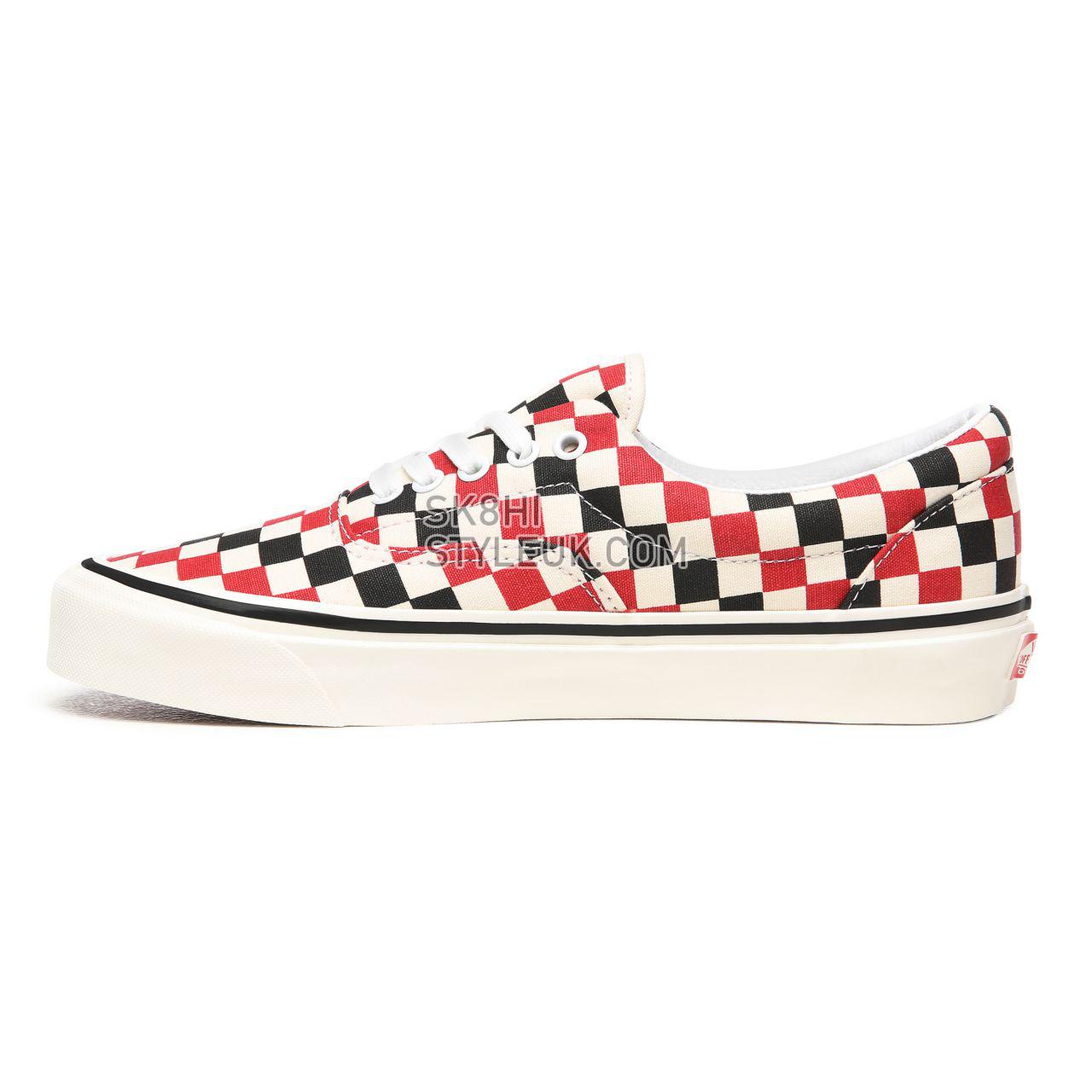 Vans Anaheim Factory Era 95 DX Multicolour Classic Mens Womens - (Anaheim Factory) Og Red/Og Black/Check VN0A2RR1X7W Shoes