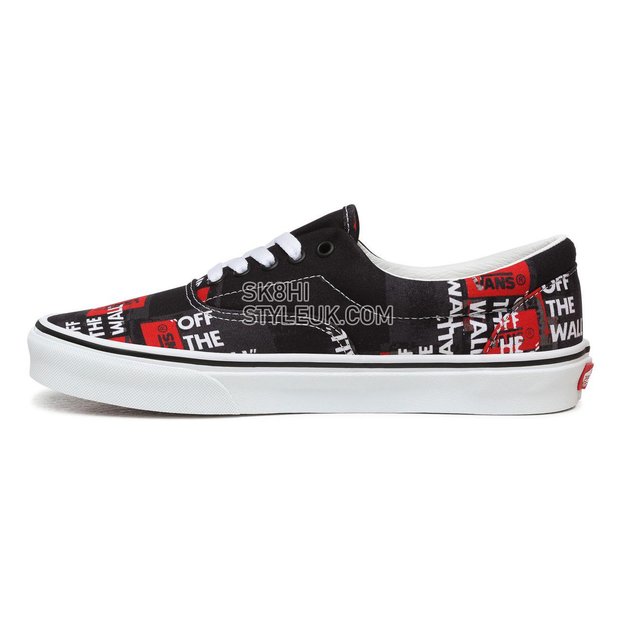 Vans Packing Tape Era Black Classic Mens Womens - (Packing Tape) Black/Red/True White VN0A4U39WZ4 Shoes