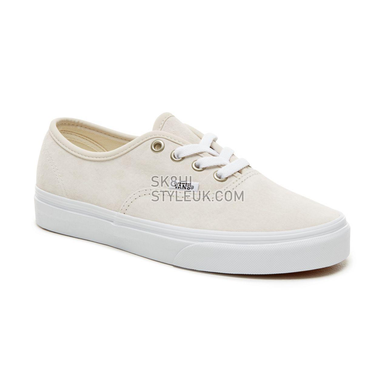 Vans Suede Authentic Classic Mens Womens - (Pig Suede) Moonbeam/True White VA38EMU5L Shoes