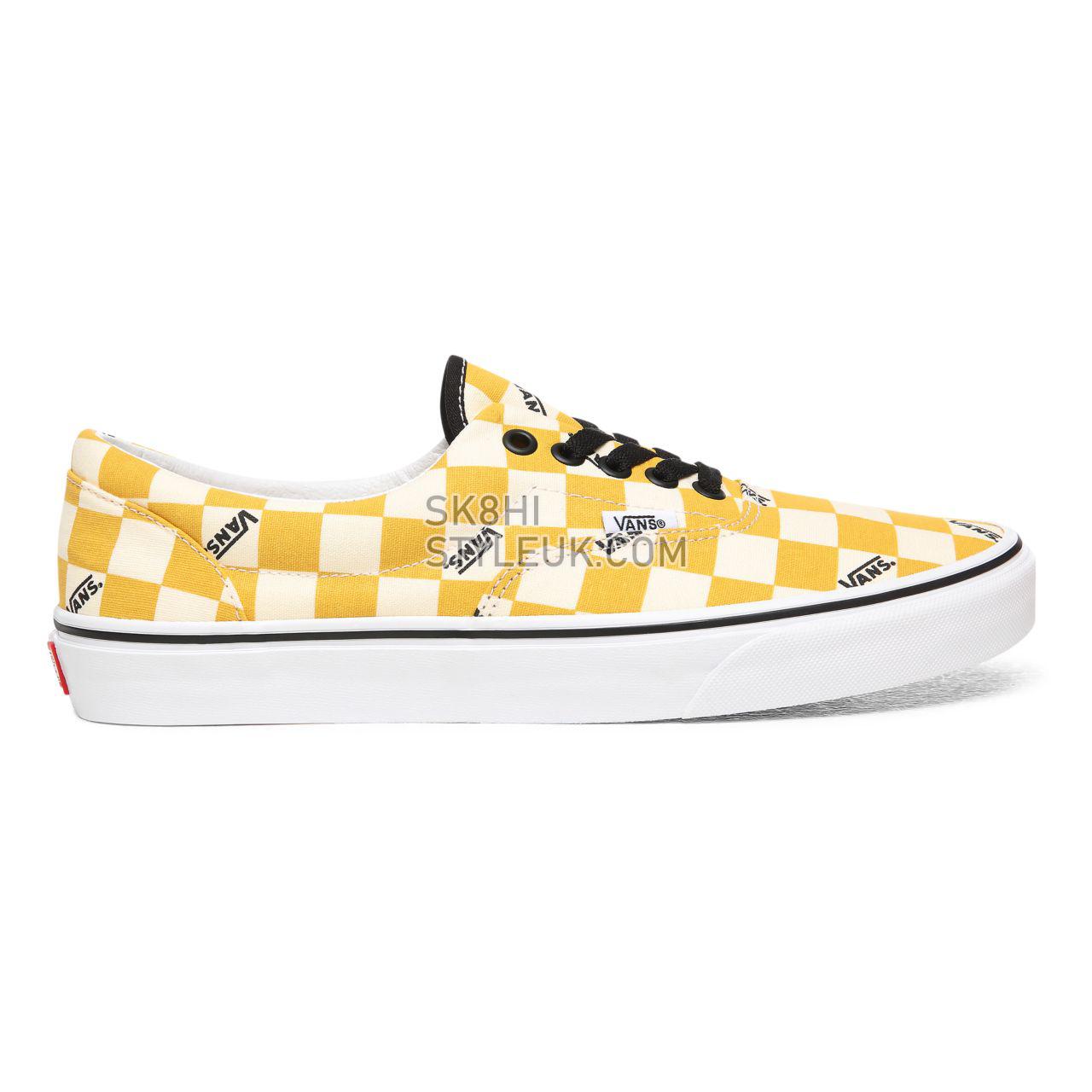 Vans Big Check Era Yellow Classic Mens Womens - (Big Check) Yolk Yellow/True White VN0A4U39WYT Shoes