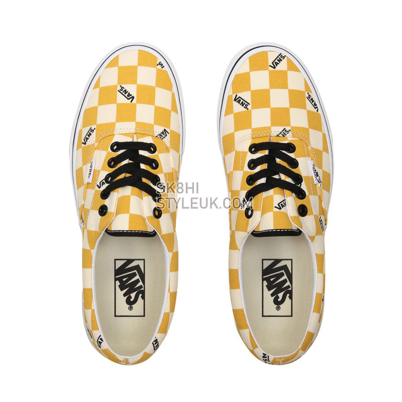 Vans Big Check Era Yellow Classic Mens Womens - (Big Check) Yolk Yellow/True White VN0A4U39WYT Shoes