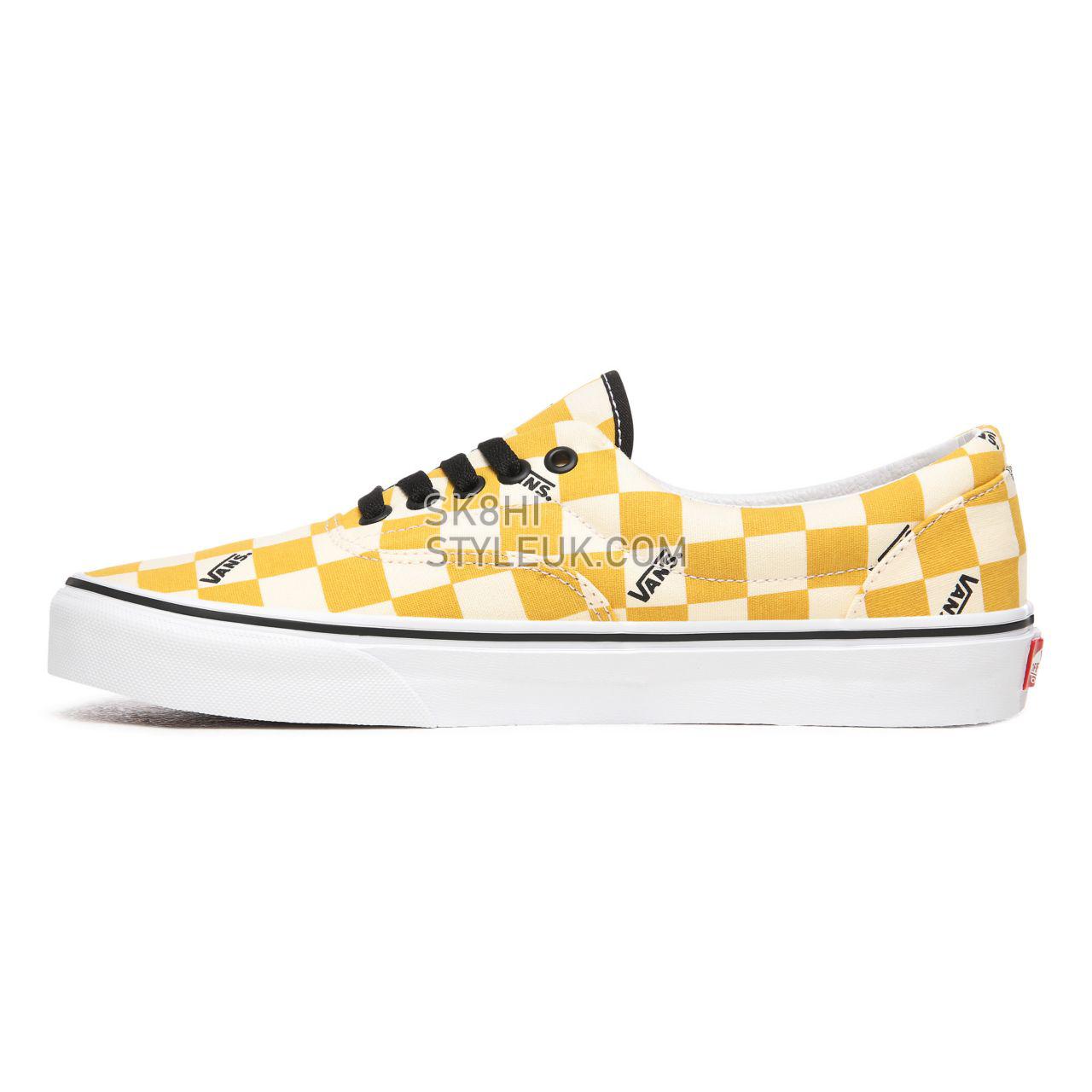 Vans Big Check Era Yellow Classic Mens Womens - (Big Check) Yolk Yellow/True White VN0A4U39WYT Shoes