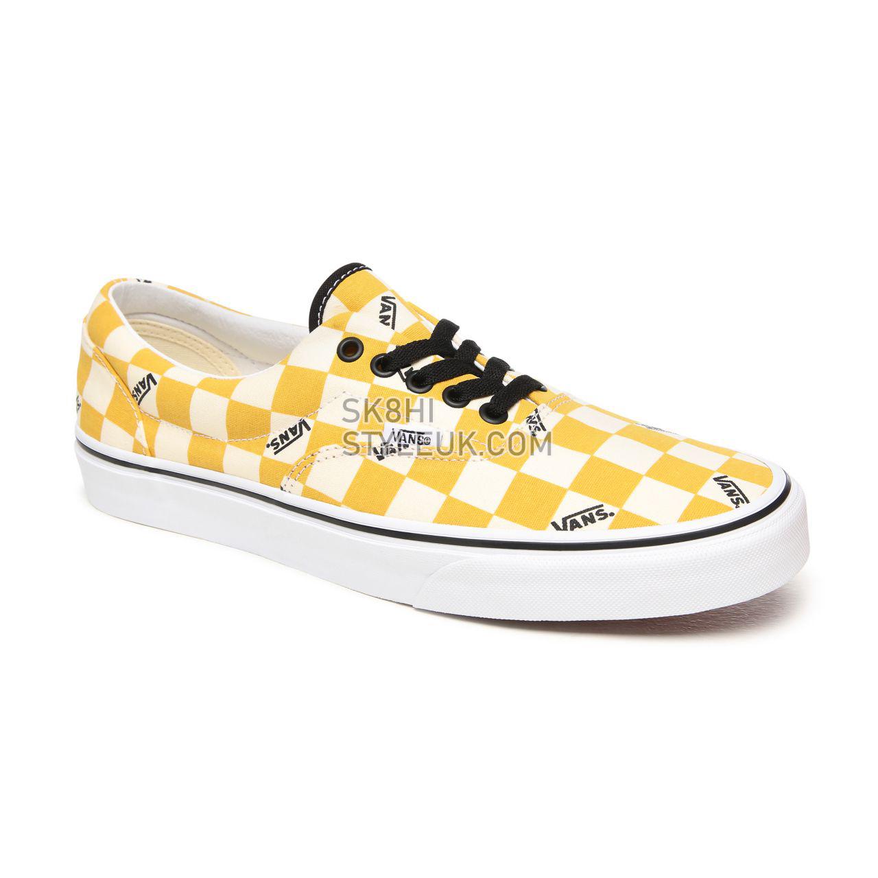 Vans Big Check Era Yellow Classic Mens Womens - (Big Check) Yolk Yellow/True White VN0A4U39WYT Shoes