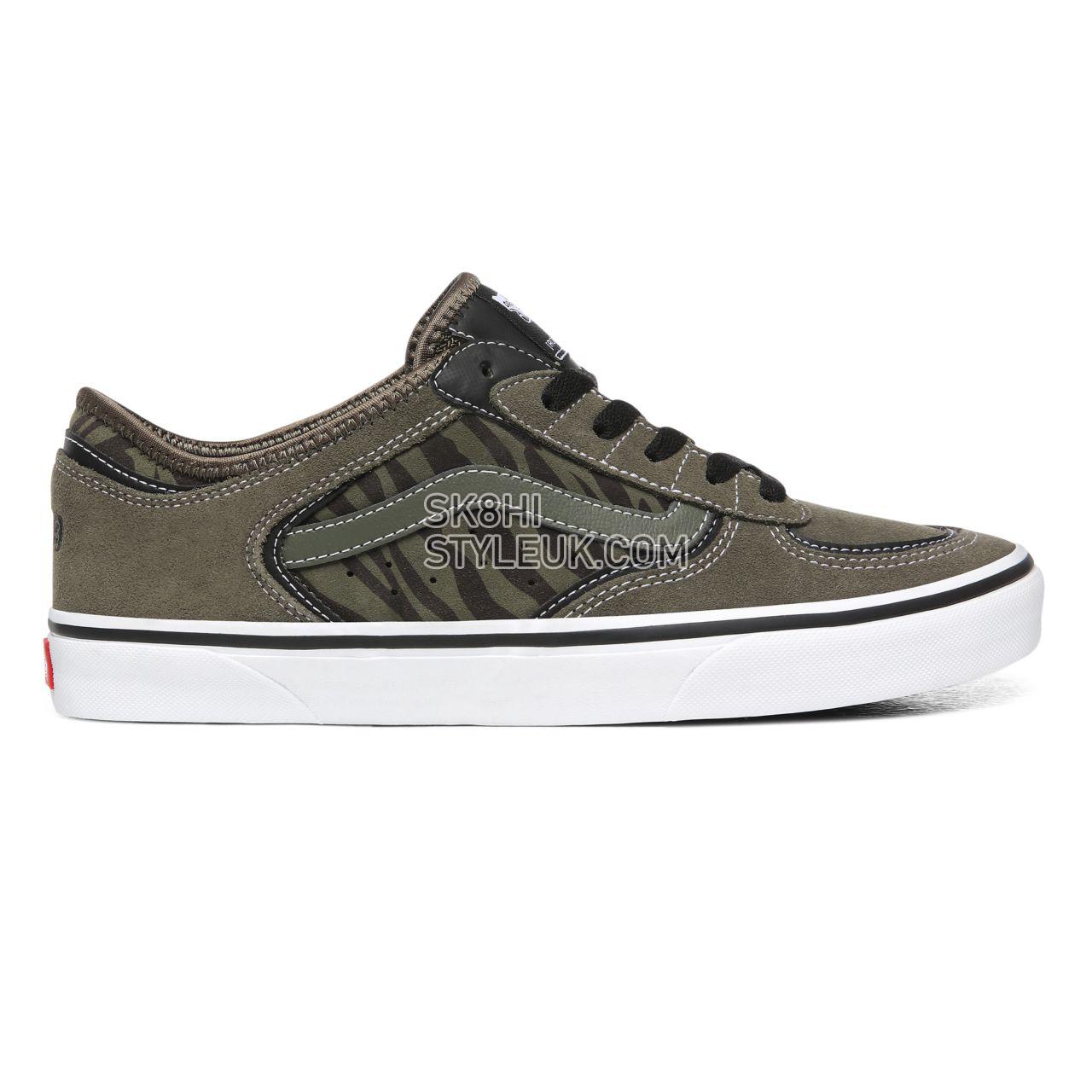 Vans Rowley Classic Green Classic Mens Womens - Grape Leaf/Zebra VN0A4BTTXG8 Shoes