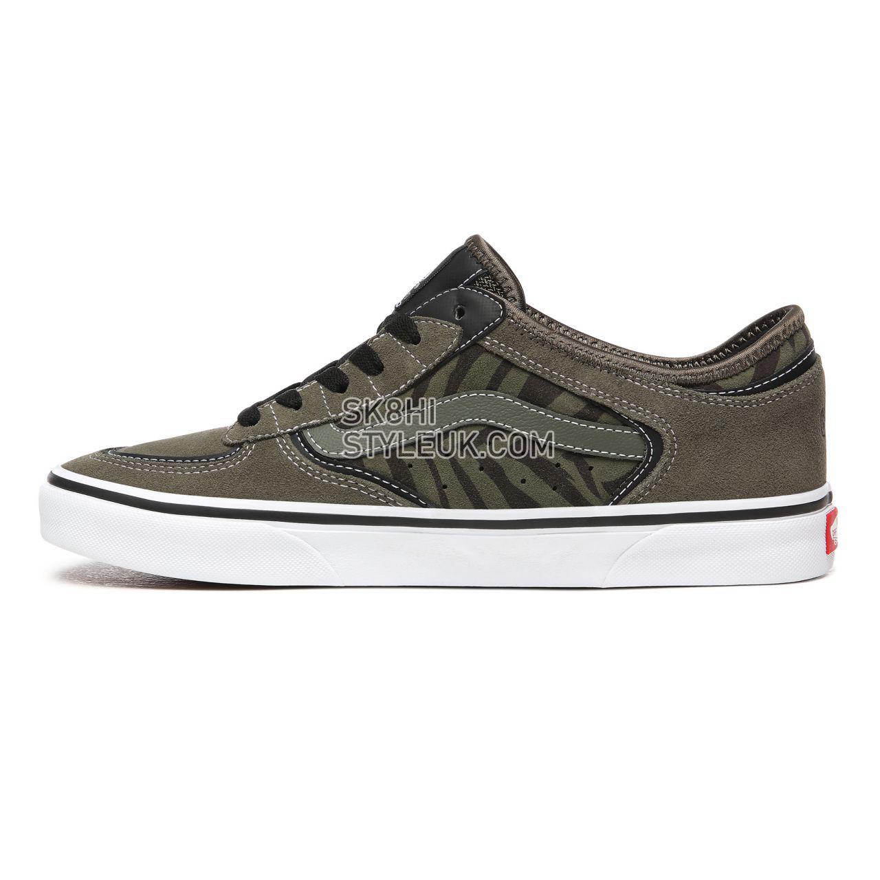 Vans Rowley Classic Green Classic Mens Womens - Grape Leaf/Zebra VN0A4BTTXG8 Shoes