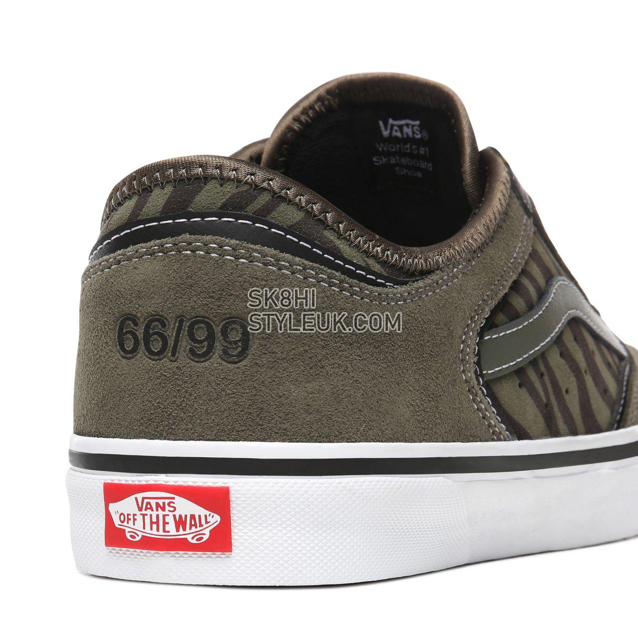 Vans Rowley Classic Green Classic Mens Womens - Grape Leaf/Zebra VN0A4BTTXG8 Shoes