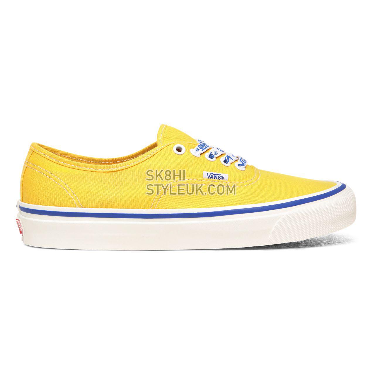 Vans Anaheim Factory Authentic 44 DX Yellow Classic Mens Womens - (Anaheim Factory) Og Yellow/Og Vans Lace VN0A38ENWOA Shoes